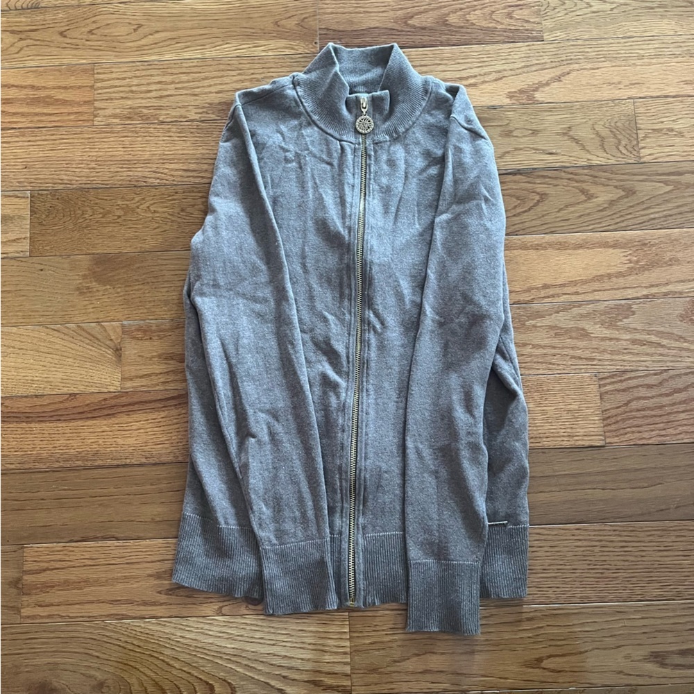 Anne Klein Brown Zip Up